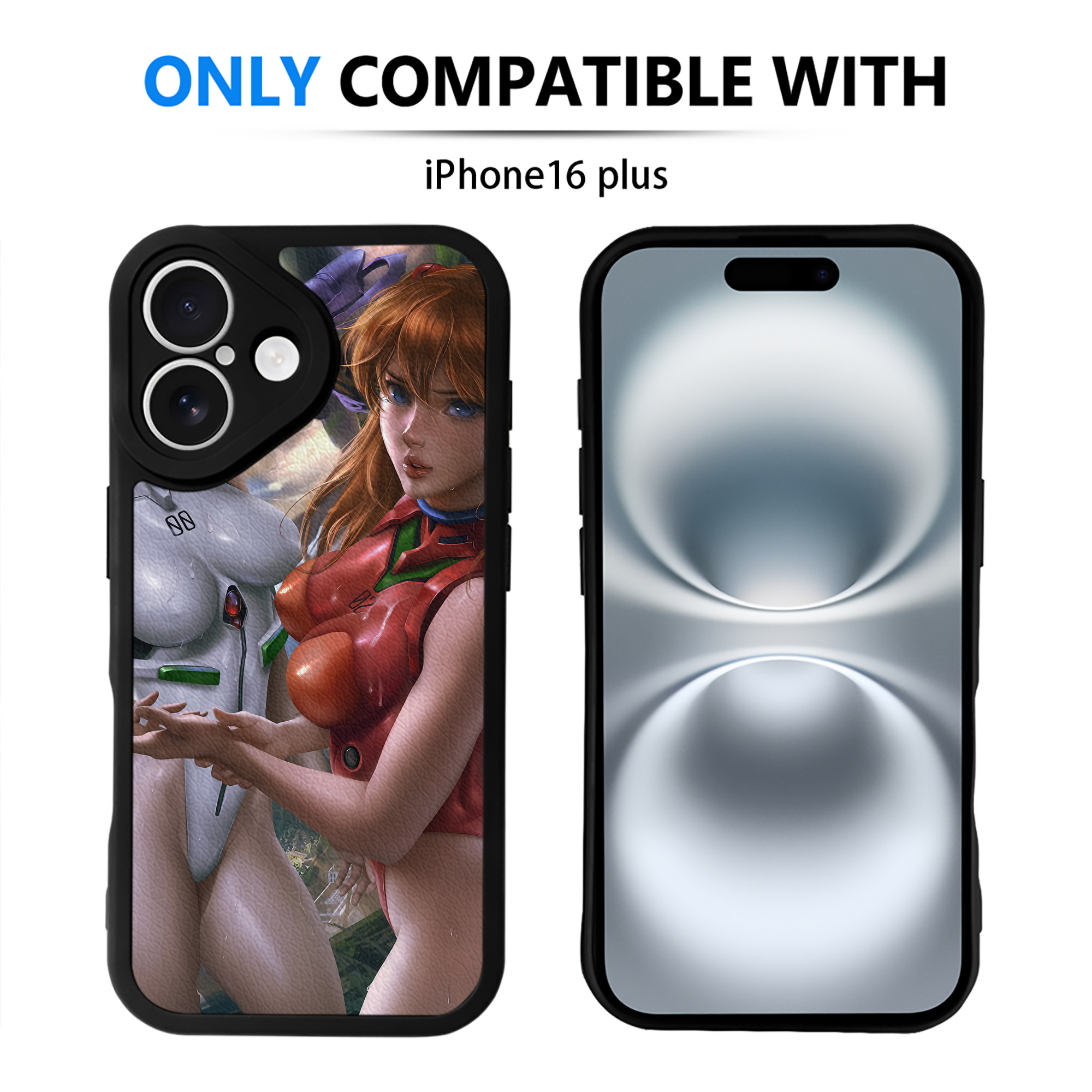 （画像用） EVA 新世紀エヴァンゲリオン 【iPhone 16シリーズ対応】シリコンスマホケース（レザー調） 材質：シリコン